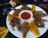 A picture of step 5 of Namkeen Roast Chops.