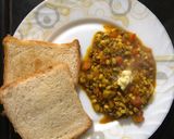 A picture of step 3 of Sprout Mung Bhaji.