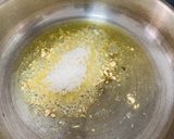 A picture of step 2 of Foxtail Ladoo/ Thinai Ladoo.