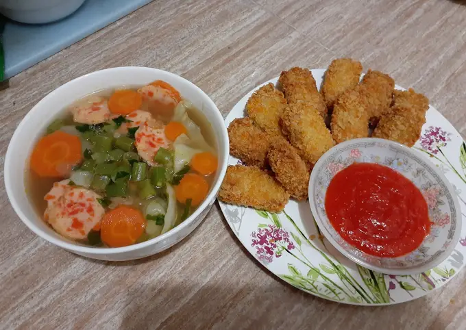 Langkah-langkah untuk membuat Cara membuat Sop sayur bakso favorit rumah