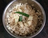 A picture of step 1 of Urad Dal Puri.