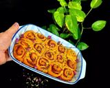 عکس مرحله 4 از دستور شیرینی باقلوایی با شهد به 😋😍 (رول دارچینی)