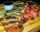A picture of step 2 of Mike's Seafood Meat Bread & Cheese Appetizer Boards.