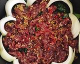 A picture of step 3 of Grilled Beef in Betel Leaves.