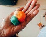 A picture of step 4 of Super healthy tasty tri color designer ladoo.