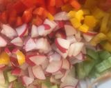 Sałatka warzywna z kaszą bulgur i soczewicą krok przepisu 1 zdjęcie