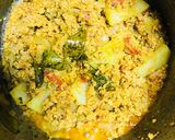 A picture of step 6 of Stir fried Aloo Keema.