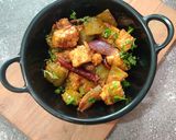 A picture of step 6 of PANEER CAPSICUM in HOT GARLIC SAUCE.
