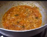 A picture of step 2 of Matar curry with aloo petis.