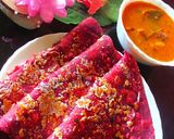 A picture of step 4 of Beetroot Paratha.