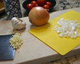A picture of step 1 of Instant Pot Penne Pasta with Meat Sauce.