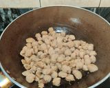 A picture of step 3 of Posto soya aloo curry.