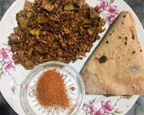 A picture of step 7 of Ghiya (Lauki)ky fry Chilkay.