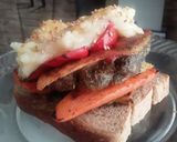 Foto del paso 11 de la receta: Bocadillo de brócoli y queso de papa!!!🤔🤨😐🥪🥦🌶🥔🥕🍞🧀🍟🥪