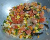 A picture of step 2 of Vegetable Upma.