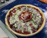 Une image de l'étape 12 de Tarte à la rhubarbe et prunes, crème pommes citron vert.