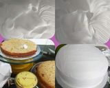 A picture of step 4 of Eggless Rasmalai cake.