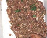 A picture of step 4 of Burger stuffed potatoes bread.