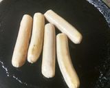 A picture of step 2 of Italian style egg sausage roll.