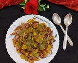 A picture of step 1 of Stuffed Besan Chilla.