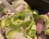 A picture of step 1 of Onion and Leek Soup.