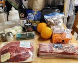 A picture of step 1 of Nan's Hearty Beef Stew.
