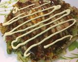 A picture of step 10 of Japanese Pancake ‘Okonomiyaki ‘.