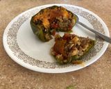 Foto langkah ke 5 dari resep Paprika isi nasi daging(stuffed bell pepper).