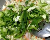 A picture of step 3 of Vegetable pasta.