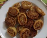 A picture of step 8 of Bhakherwadi (pinwheel Masala wadi).