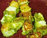 A picture of step 3 of Cheesey Hariyali Paneer Tikka.