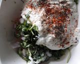 A picture of step 1 of Curd (dahi)sandwich.