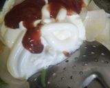 A picture of step 2 of Peri veggies mayo pasta.