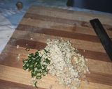 A picture of step 4 of Aloo Capsicum.