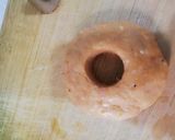 A picture of step 2 of Chicken donuts with Cheese sauce.