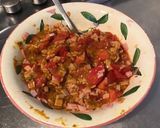 Une image de l'étape 2 de Courgettes farcies jambon tomates emmental et origan.