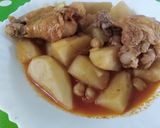 صورة لخطوة 2 من وصفة بطاطا 🍠 حمرا بالدجاج