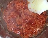 A picture of step 3 of Homemade red gel colour with beetroot.
