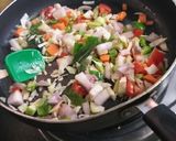 A picture of step 2 of Oats khichdi.