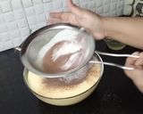 A picture of step 2 of Snickers Chocolate Roll Cake.