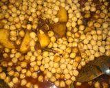 A picture of step 4 of Chana biryani.