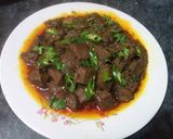 A picture of step 4 of Mutton Kalaji.
