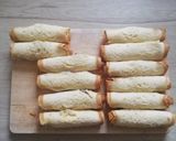 Une image de l'étape 3 de Roulés de brioche perdu, fourés à la pâte à tartiner vegan.