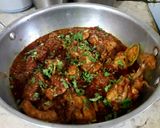 A picture of step 4 of Dhaba style chicken karahi and homemade roti.