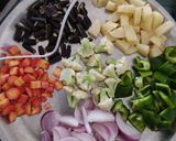 A picture of step 2 of Spicy veg masala pulav.
