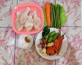 Foto langkah ke 1 dari resep Asem-asem Buncis & Ayam.