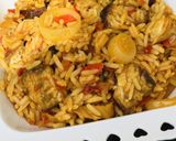 A picture of step 3 of Daddawa rice.