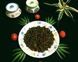 A picture of step 8 of Masala Bhindi.