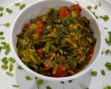 हरा प्याज़ और टमाटर की सब्ज़ी रेसिपी चरण 7 फोटो