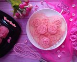 Foto langkah ke 5 dari resep Puding kaca mawar.